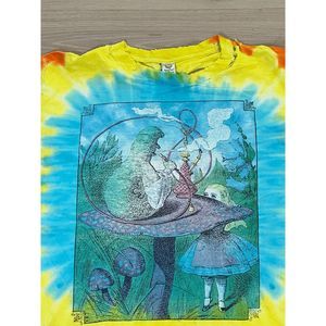 Vintage Alison Wonderland T-shirt Rare Double sided Distressed Hand Dyed by Sund